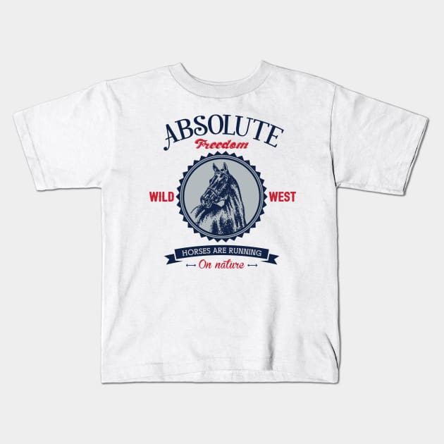 Absolute Freedom Kids T-Shirt by HandJulie